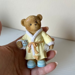 Gift Cherished Teddies Dad Robe Figurine, Father's Day Collectible, Dad Gift Decor, Teddies Figurine