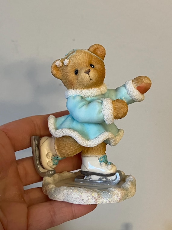 Cherished Teddies Shannon Skating Christmas Figurine, Holiday