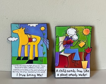 Vintage Dundee Wall Plaques, Retro Home Decor, Collectible Art