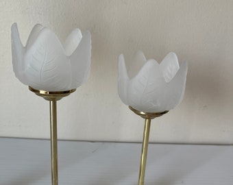 vintage turip candle holder チューリップ Tulip Candlestick - Etsy Canada