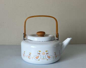 Electric Kettle Duck Tea Kettle That Quacks Enamel Duck Teapot