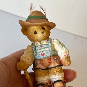 Cherished Teddies &quot;Franz&quot; 1996 Figurine, Collectible Resin Statue, Vintage Home Decor, Figurine Gift