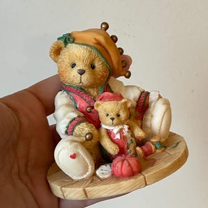 Cherished Teddies Bear Figurine 1995 Meri, Collectible Figurine, Teddy Bear Collectible, Vintage Decor, Gift for Teddy Bear Lover