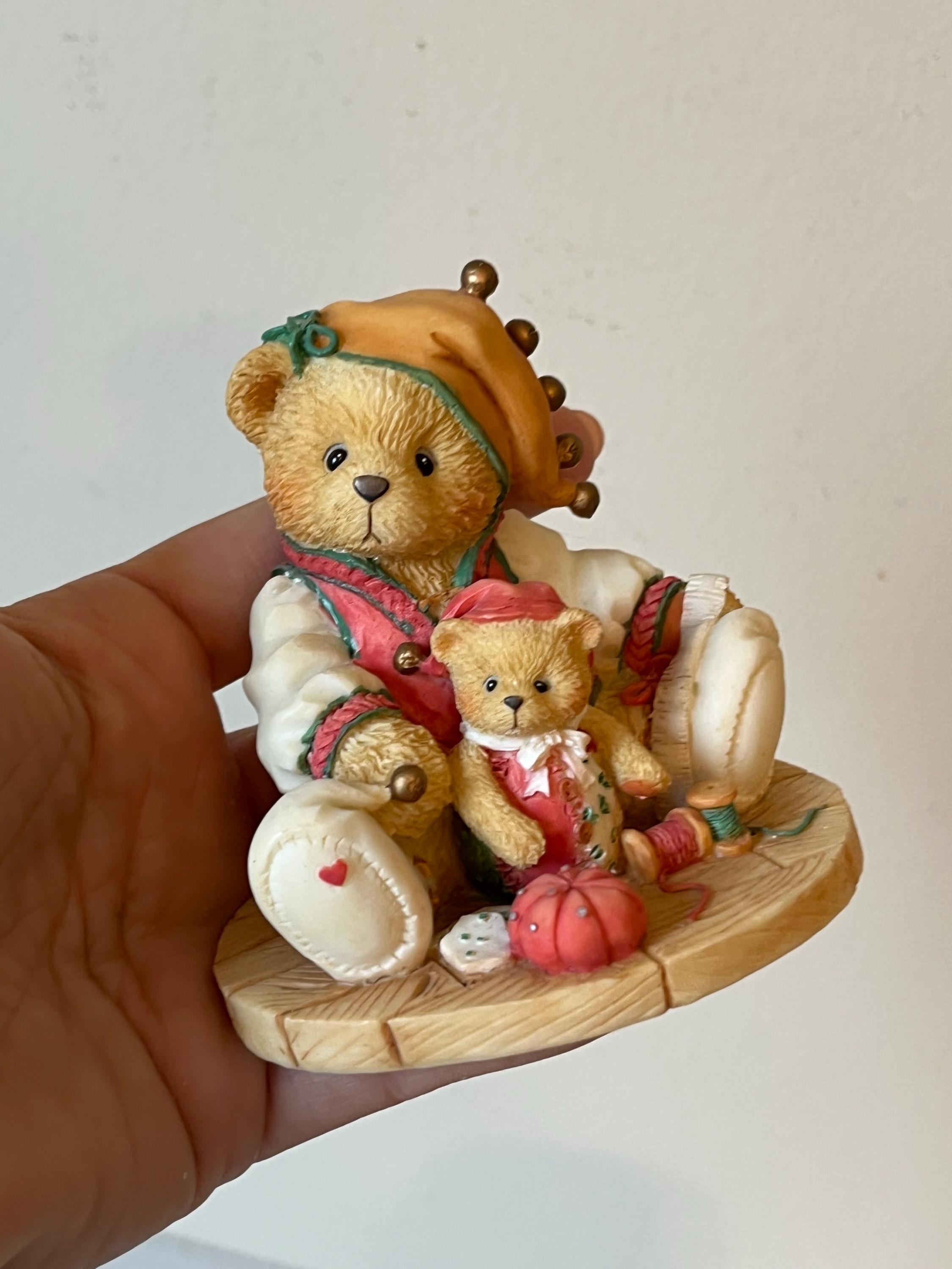 Cherished Teddies Figurine, Meri 1995, Collectible Vintage Bear