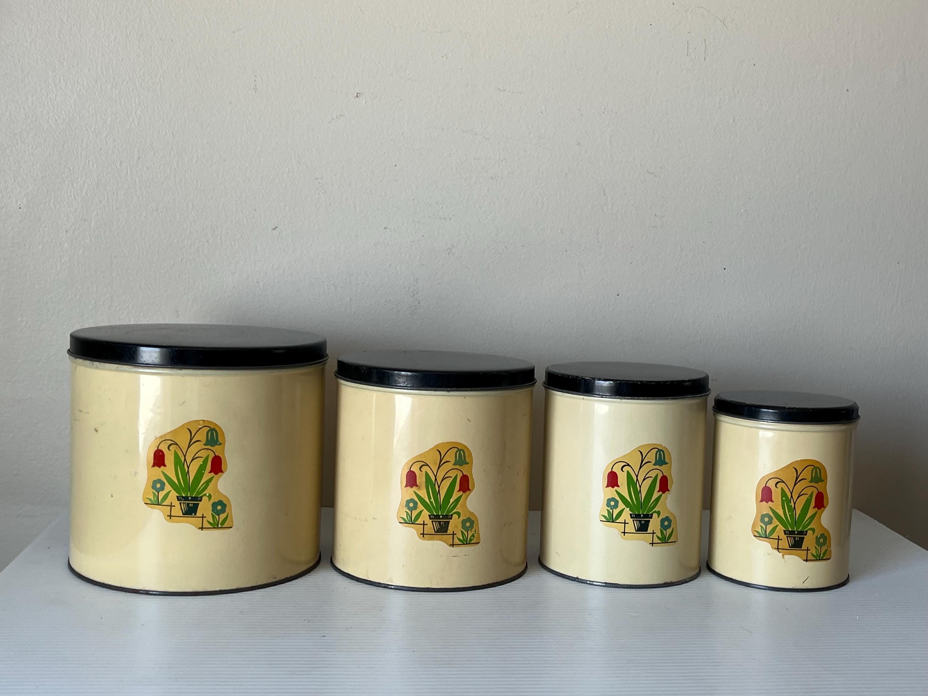 Kromex Red Canisters - Etsy