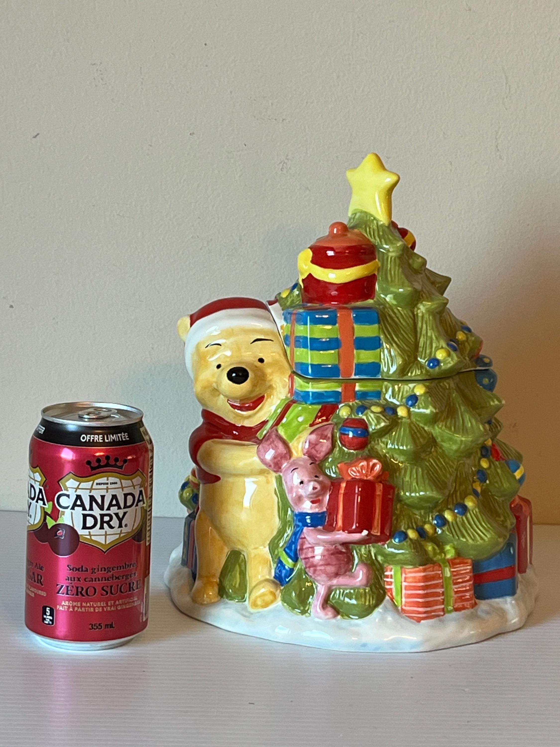 Vintage Winnie the Pooh Christmas Cookie Jar, Classic Disney