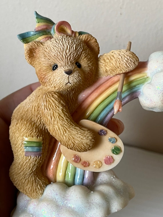 Rainbow Bear Cherished Teddies Figurine, 1997 Retired Collectible