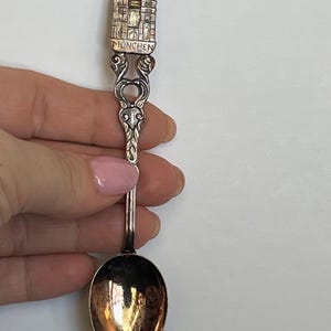 Munchen Silver Vintage Souvenir Spoon, Collectible Spoon, Silver Plated Spoon, Travel Keepsake, Germany Gift