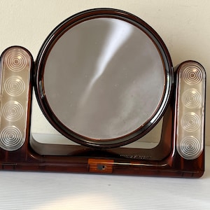 Vintage Vanity Makeup Mirror, The Looking Glass Lighted Mirror, 1970s General Electric Mirror, Vintage Decor, Retro Lighting