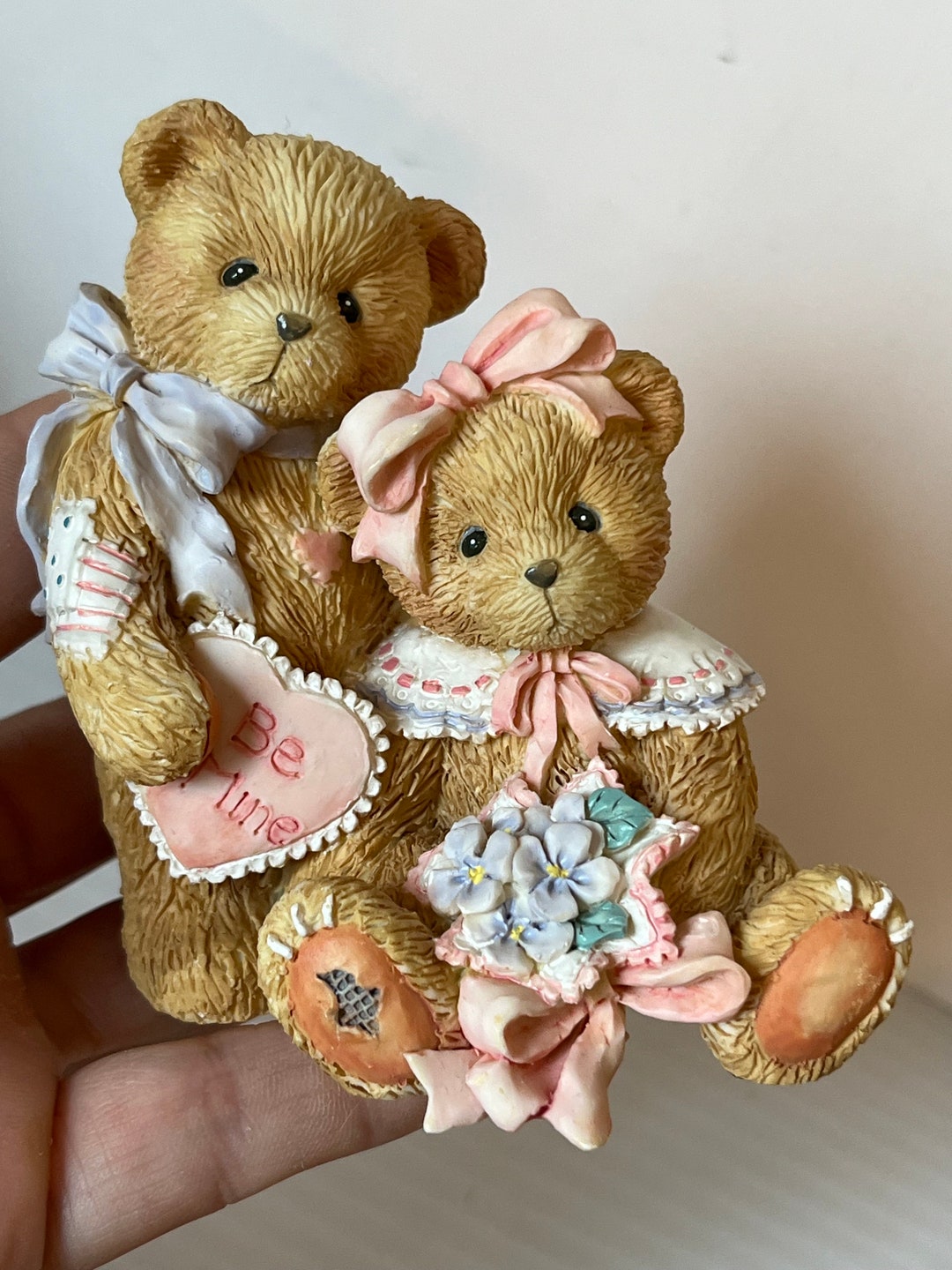 Cherished Teddies Oliver & Olivia 1994 Figurine, Collectible Gift