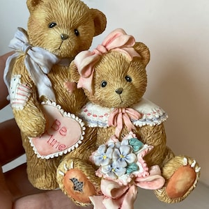 Cherished Teddies Oliver & Olivia 1994 Figurine, Collectible Gift, Vintage Home Decor, Teddy Bear Gift