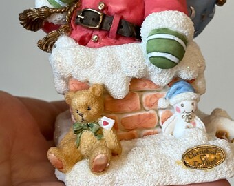 Vintage Cherished Teddies Kris up on the Rooftop Figurine • Enesco