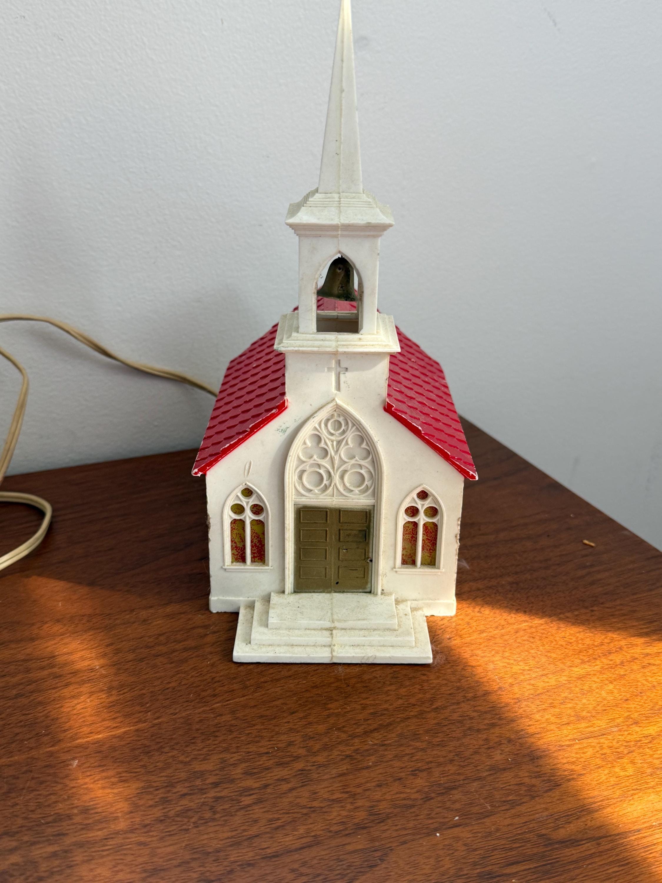 Plastic Light up Church - Etsy