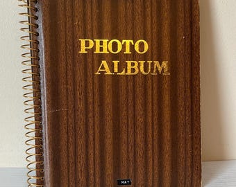 Vintage Fotoalbum mit Fotografien, Sammler Bilderbuch
