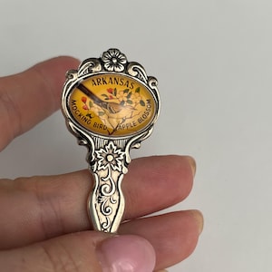 Arkansas Vintage Souvenir Spoon Collectible, Travel Memorabilia, Collectible Spoon, Retro Kitchen Decor, Gift For Collector