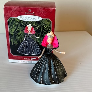 Vintage 1998 Hallmark Christmas Tree Ornament, Holiday Barbie, Collectible Barbie, Christmas Decoration