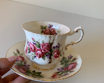 Paragon Pink Rose theekop en schotel, Fine Bone China, Engeland