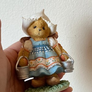 Tulips Friendship Cherished Teddies Katrien Figurine, Decorative Figurine, Handcrafted Collectible, Gift for Friend