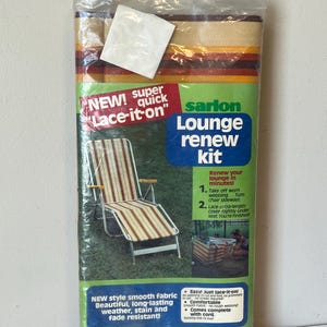 Sarlon Arden Patio Chair Webbing Replacement, Vintage Fabric Kit, Pool Lounge Repair, Outdoor Chair Accessories