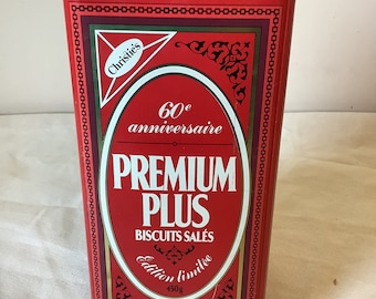 1995 Christie's 60th Anniversary Premium Plus Crackers Tin – Nabisco Brands