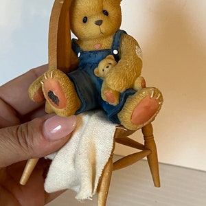 Cherished Teddies Joseph Hug Figurine, Friends Gift Figurine, Old Friends Figurine, Heartwarming Gift, Collectible Figurine
