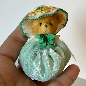 Vintage Cherished Teddies Figurine 2001 Priscilla Hillman, Friends Are The Spice Of Life, Gift For Teddy Bear Lover, Collectible Decor