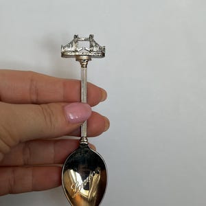 London Bridge Stainless Souvenir Spoon,Collectible Spoon, UK Travel Memorabilia