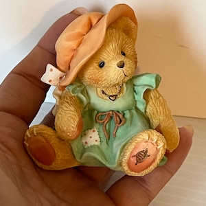 Vintage Cherished Teddies Mother&#39;s Love Figurine, 1993 Collectible, Mother&#39;s Day Gift, Bear Figurine, Gift for Mom