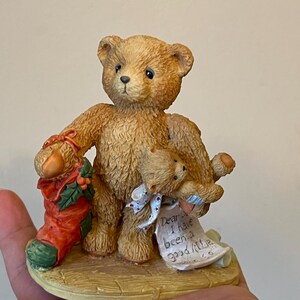 Cherished Teddies Jacob Bear Figurine 1992 Vintage Collectable, Love Wish, Collectible Figurine, Teddy Bear Lover Gift