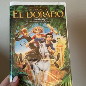 The Road to El Dorado VHS 2000, Vintage Animated Movie, Collectible VHS Tape, Classic Film, Kids Movie, Family Movie Night