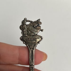 Spain Vintage Souvenir Spoon Collectible, Travel Memorabilia, Collectible Spoon, Retro Kitchen Decor, Gift For Collector