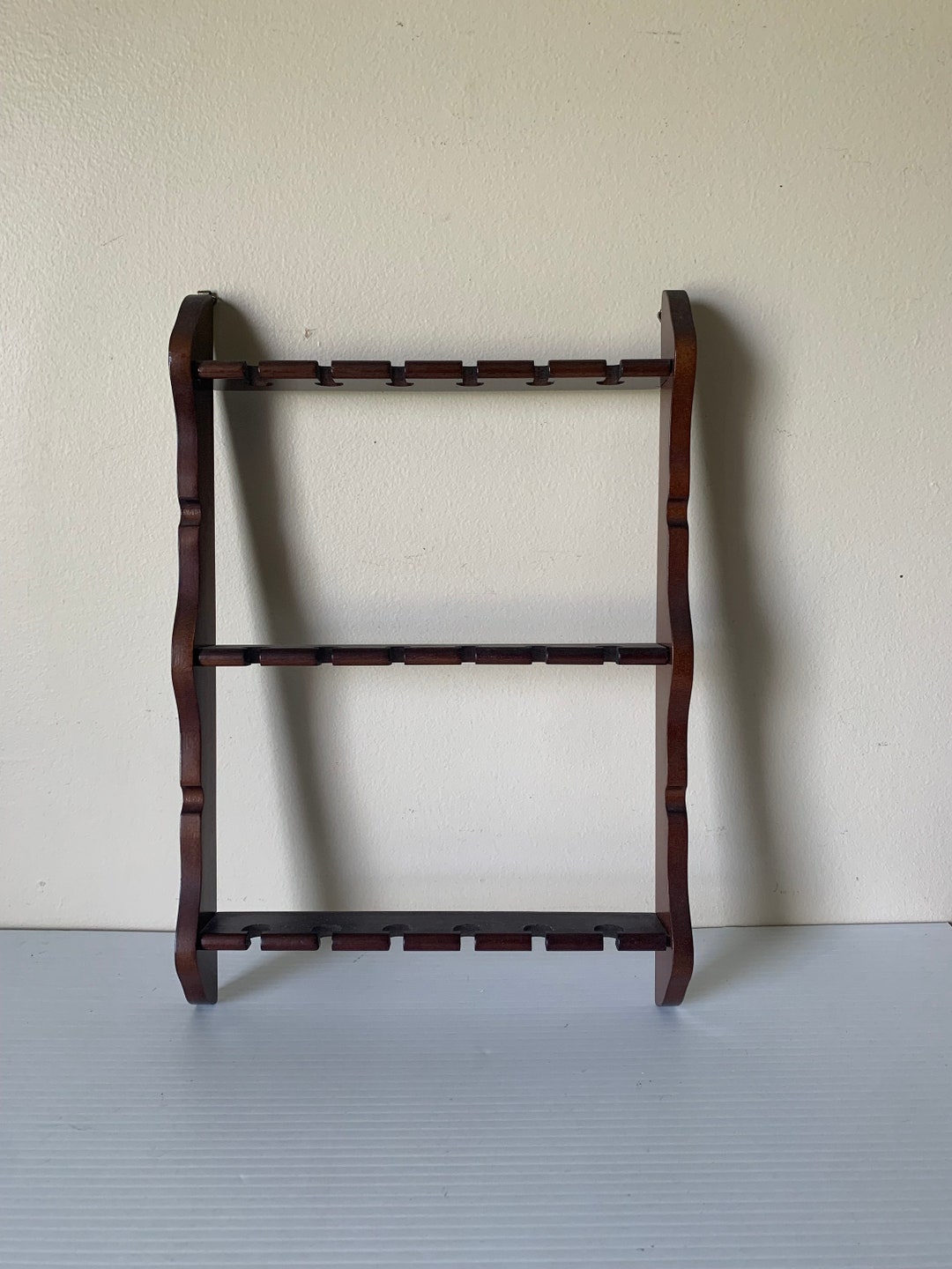 Exquisite Vintage Wood Carved Spoon Rack: A Charming and Functional ...