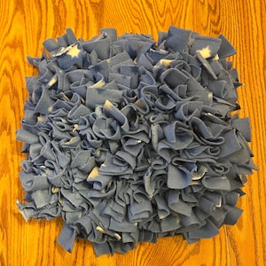 Snuffle Mat for Dogs, Cats, and Other Small Pets - Light Blue with White Stars - Slow Feeder and Enrichment Food Toy