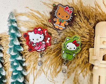 Christmas Badge Reel | Hello Kitty Holiday Characters