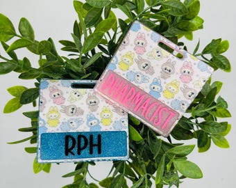 Cartoon Badge Buddy | Stocking Stuffers Gifts | Medical Gifts | ID Holder | Gifts for Her