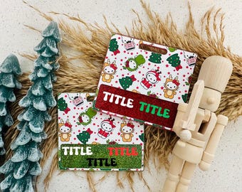 Holiday Badge Buddy | Christmas | Stocking Stuffer | Gifts for Her | Cute ID Holder | RN Gift | RN Gift | Personalized Badge Buddy