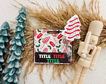 Christmas Badge Buddy | Handmade Holiday ID Holder