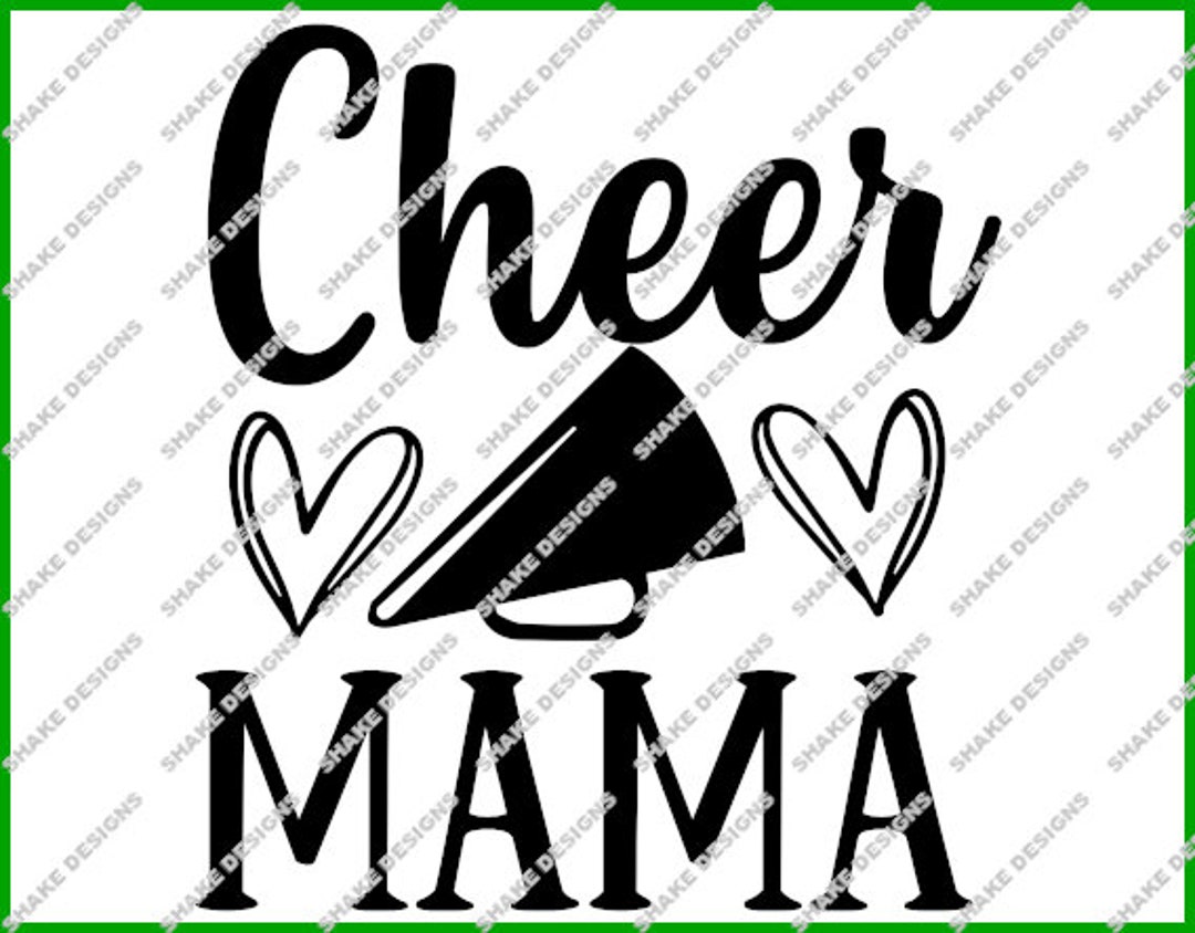 Cheer Mama SVG Cheerleader Mom Digital File Team Spirit Etsy