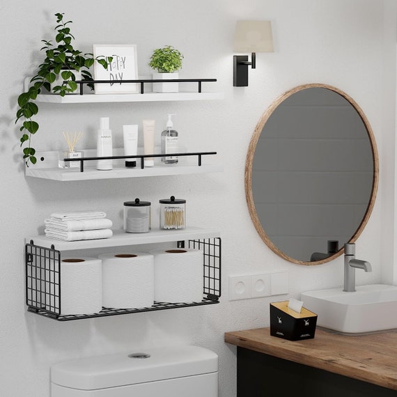 Wood bathroom organizer set -Twonee