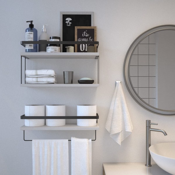 Bathroom Wall Shelf - Etsy