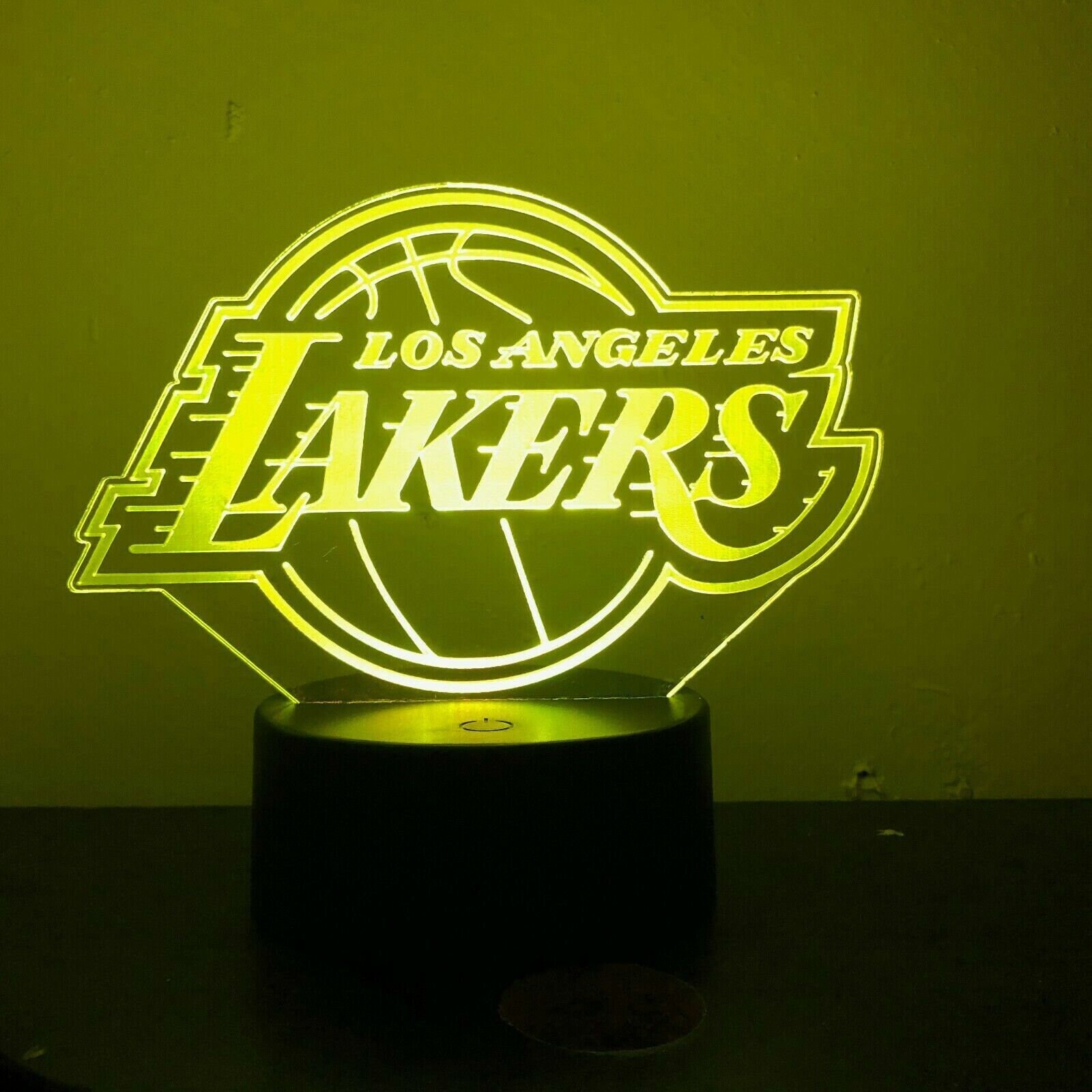 3D engraved custom made acrylic LED Los Angeles Lakers Sign