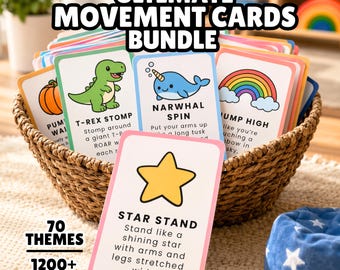 Ultimate Movement Cards Mega Bundle | Brain Breaks | Gross Motor Activities | Instant Download | Homeschool & Classroom