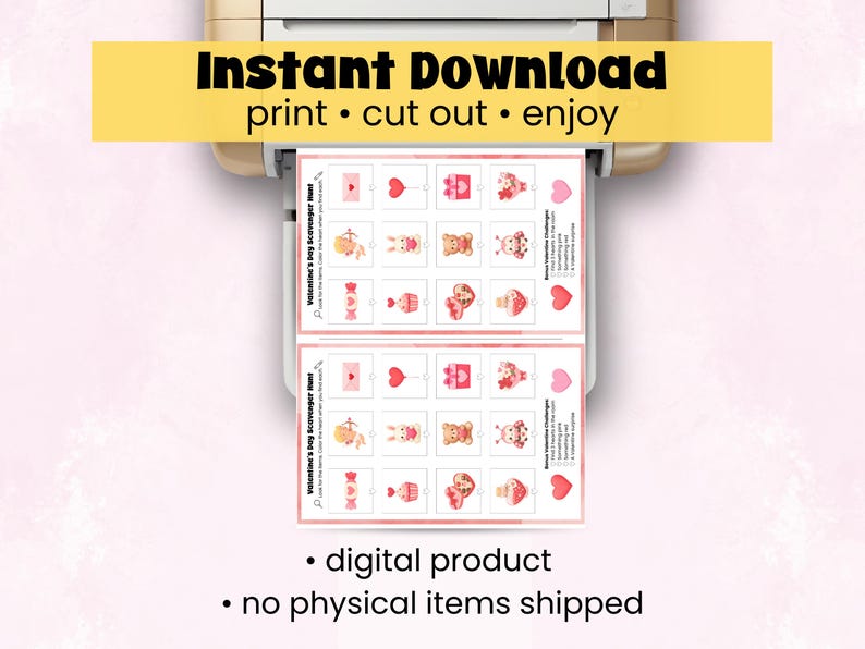 Valentine's Day Activity Bundle for Kids | Printable Valentine Games ...