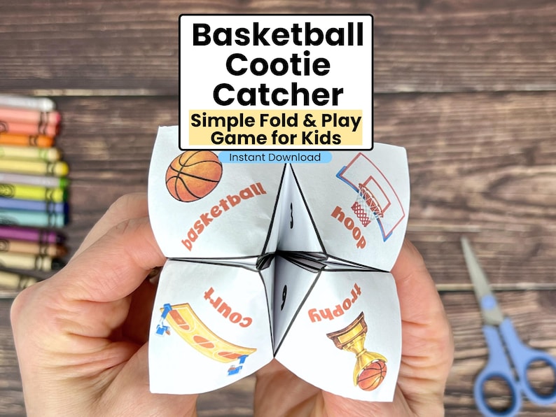 Atrapa piojos de baloncesto para niños / Juego y actividad deportiva divertida e imprimible imagen 1