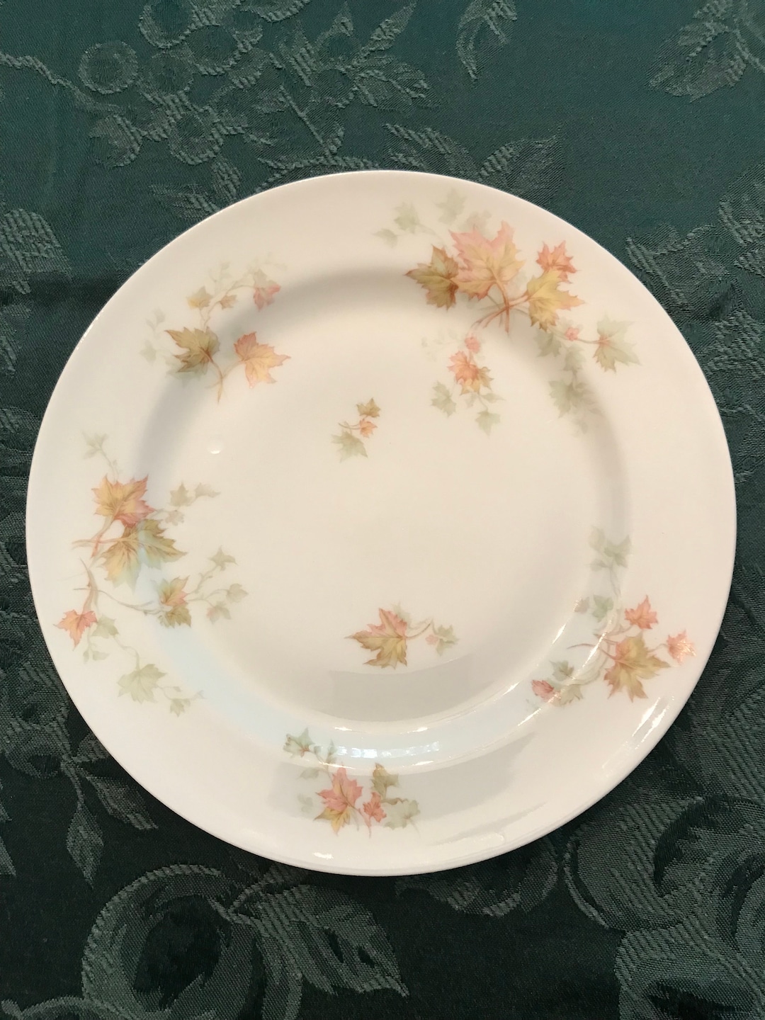 Vintage Haviland Limoge Autumn Leaf Luncheon Plates Etsy