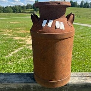 Unique PET Milk can farmhouse decor antique milk products milk commerical advertising all things milk and milk can milkcan wayland Michigan