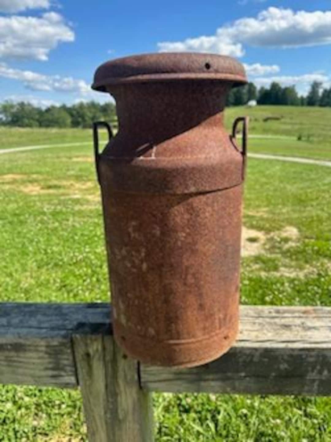 Vintage Little Milkcan Old Can Milk Cow Farmhouse Decor Antique Milk ...
