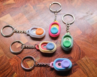 Llavero personalizable impreso en 3D con control táctil magnético, juguete antiestrés, juguete de escritorio, regalo ecológico