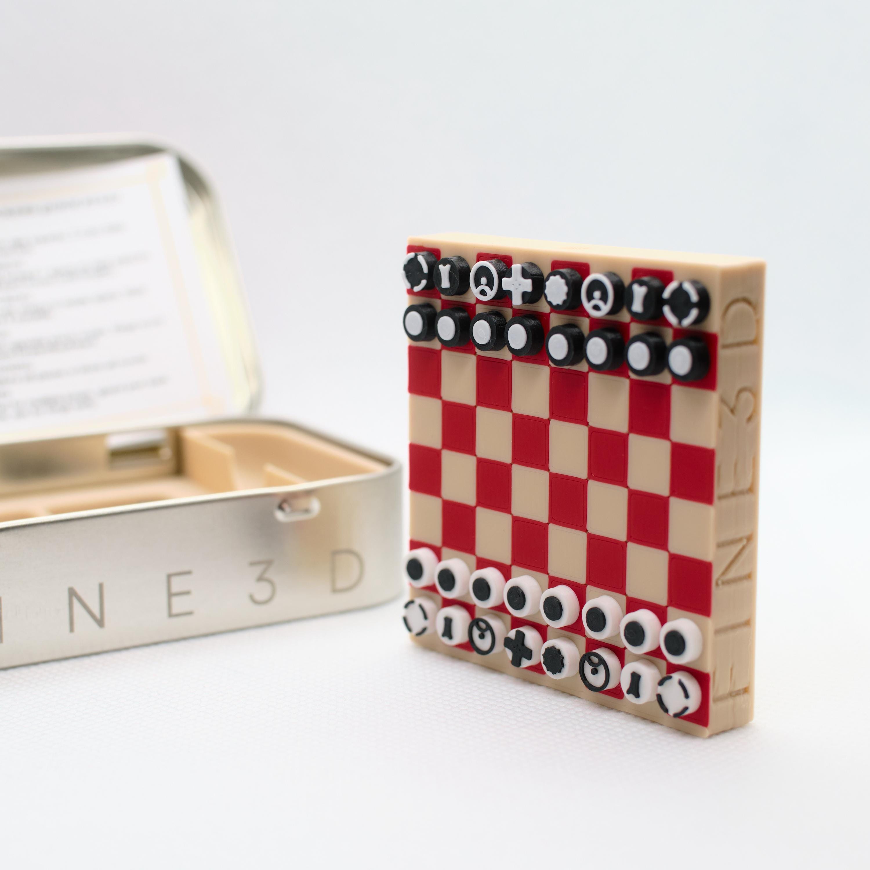 thumbnail image 2 of 2-in-1 Chess And Checkers Game Set, Exqline 9.84" Travel Magnetic Chess Game Set For Adult And Kids, Compact Plastic Folding Portable Chess Board Set For Beginner Tournament, Gold, Board Games - Canada 2 of 12