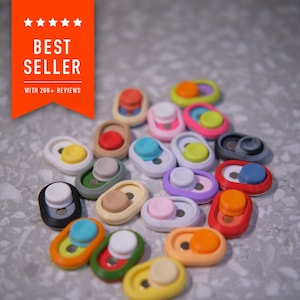 Magnetic Haptic Slider Fidget Customizable Multicolor